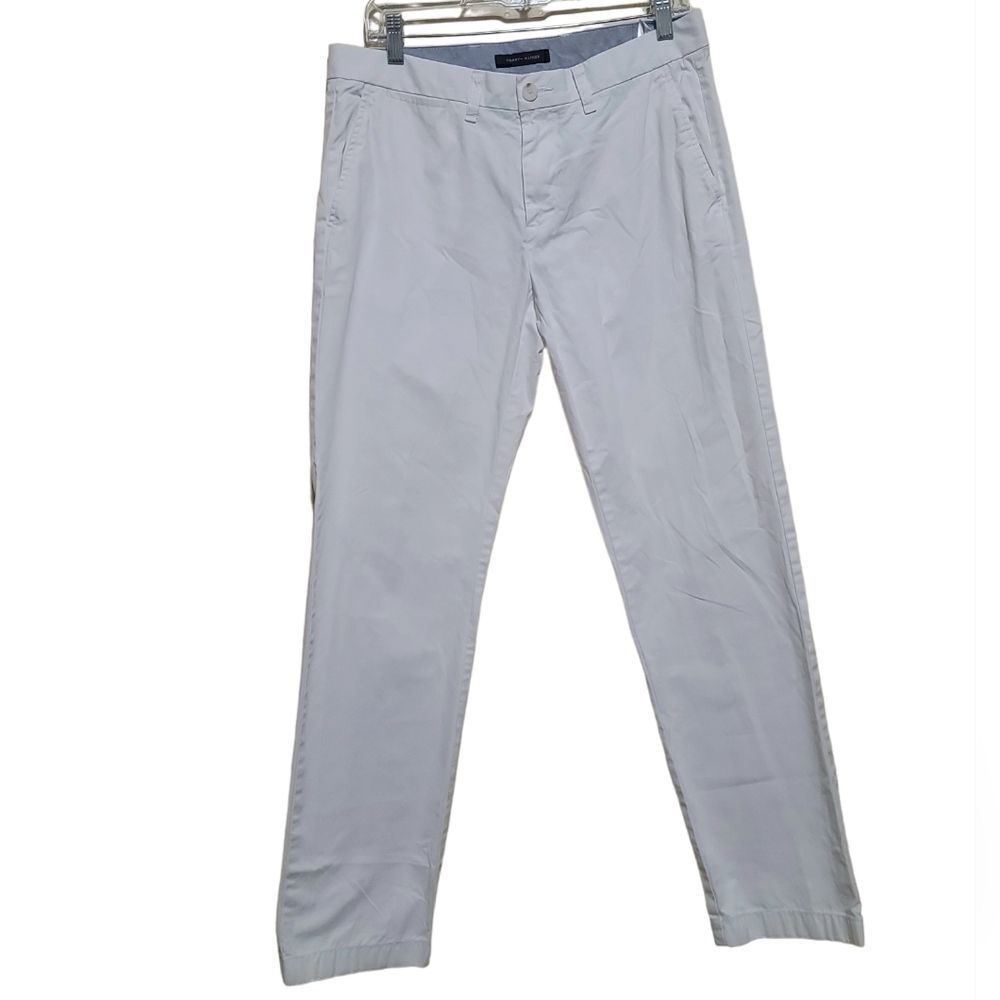 Tommy Hilfiger Men's White Trousers Pants Sz 31X32